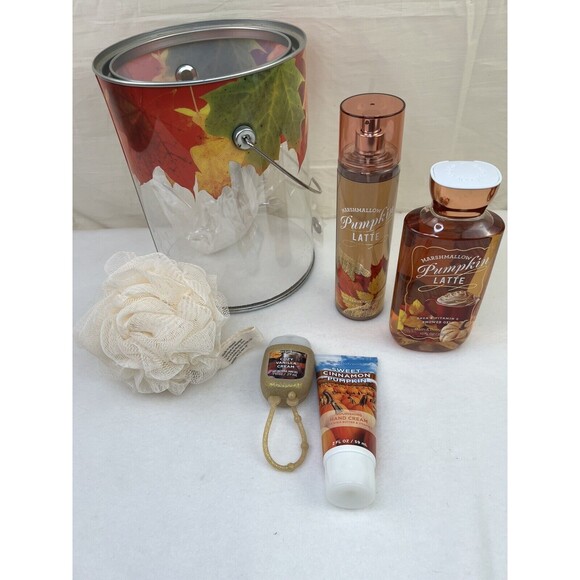 Bath & Body Works Fall Bin of Pumpkin Latte 6 Pieces Gift Set - Picture 4 of 9